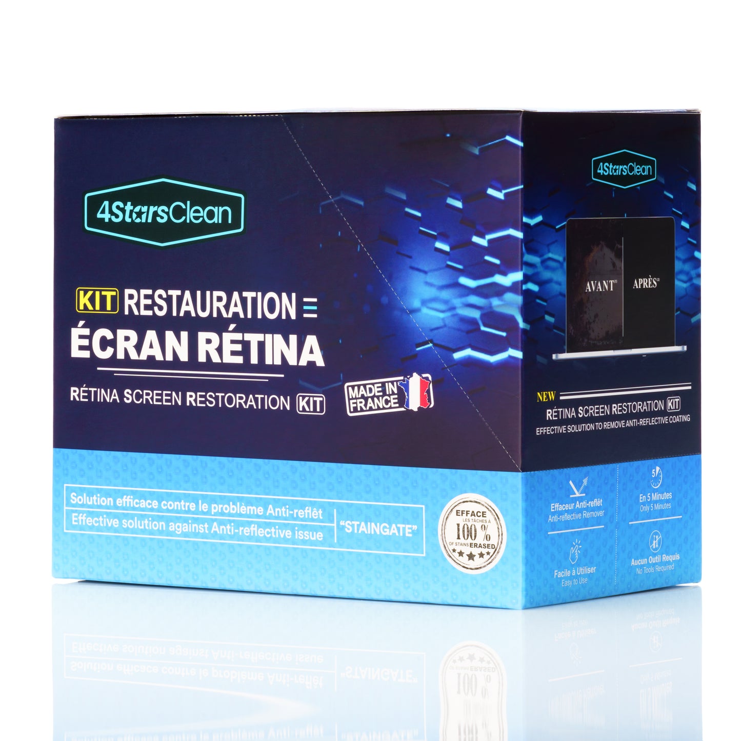 4StarsClean PACK x10 Kits Staingate Cleaner MacBook Screen Retina